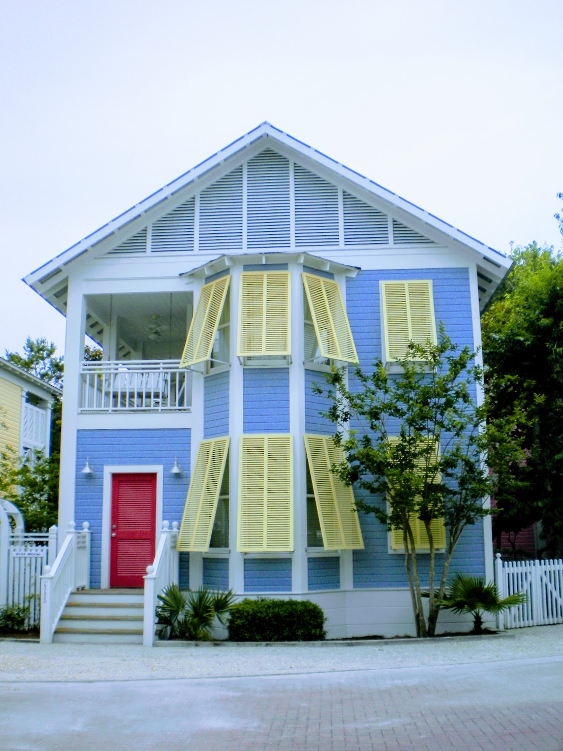 blue house in seaside florida